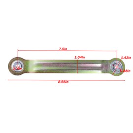 LC LICTOP Glider Bearing Arm Bracket Replacement Hardware, 8.66 Inch Overall Length, 7.5 Inch Hole Center, Rocker Parts for Patio Glider, Garden Bench, and Chair Repair 4Pcs