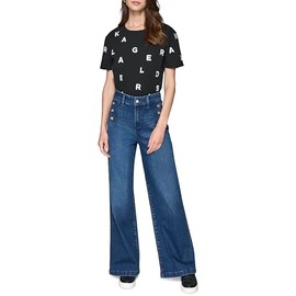 Karl Lagerfeld Paris Women's Stretchy Everyday Pants, Cobalt Blue wash