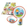 Haba Melamine Tableware Gift Set, Fire Brigade, 3-Piece Plate, Cup,