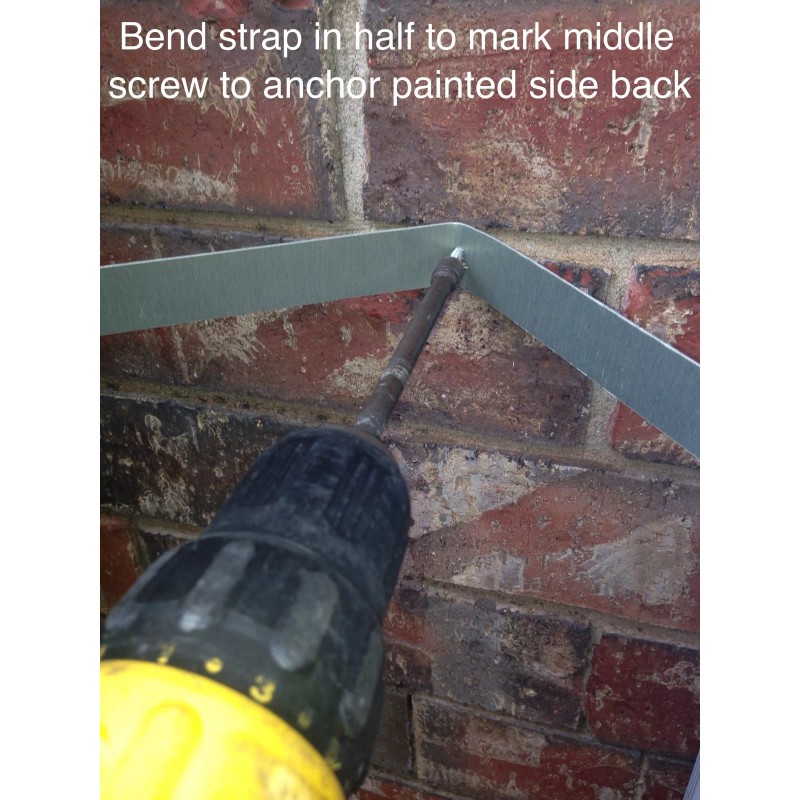 Downspout Straps ALUMINUM WRAP AROUND RAIN GUTTER DOWNSPOUT STRAPS 2x3