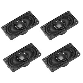 sourcing map 2W 8 Ohm DIY Magnetic Speaker 20mm X 40mm Square Shape Replacement Loudspeaker for Laptop 4pcs