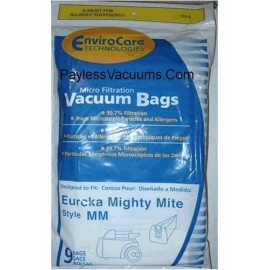 EnviroCare Eureka Mighty Mite Style mm Vacuum Bags Microfiltration with Closure-10 bags