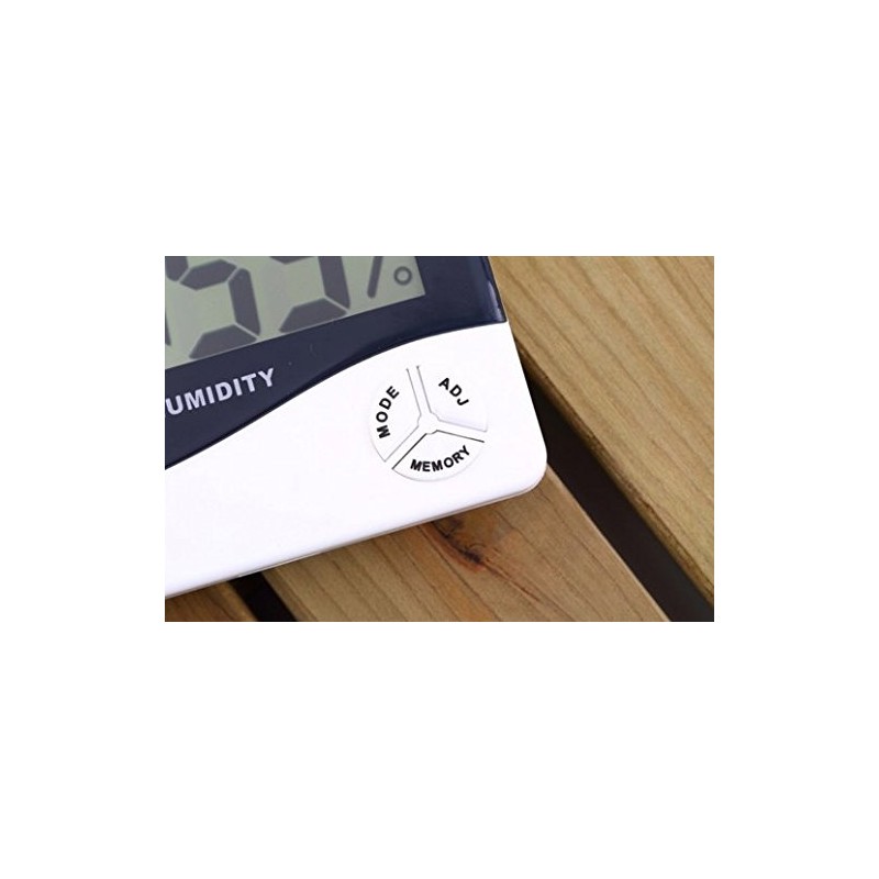 Departmenhouse Digital Thermometer/Hygrometer/Thermometer/Alarm Temperature Measuring Instrument/Calendar/Alarm Clock 5 Function Wall