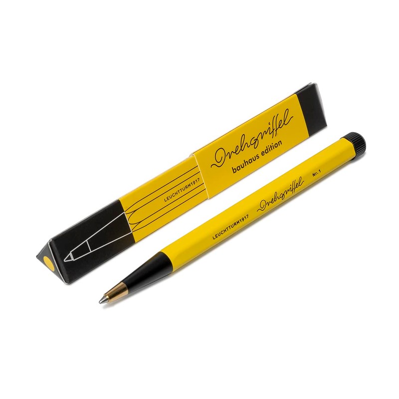 LEUCHTTURM1917 Bauhaus Edition 366204 Ballpoint Pen No. 1 Lemon /