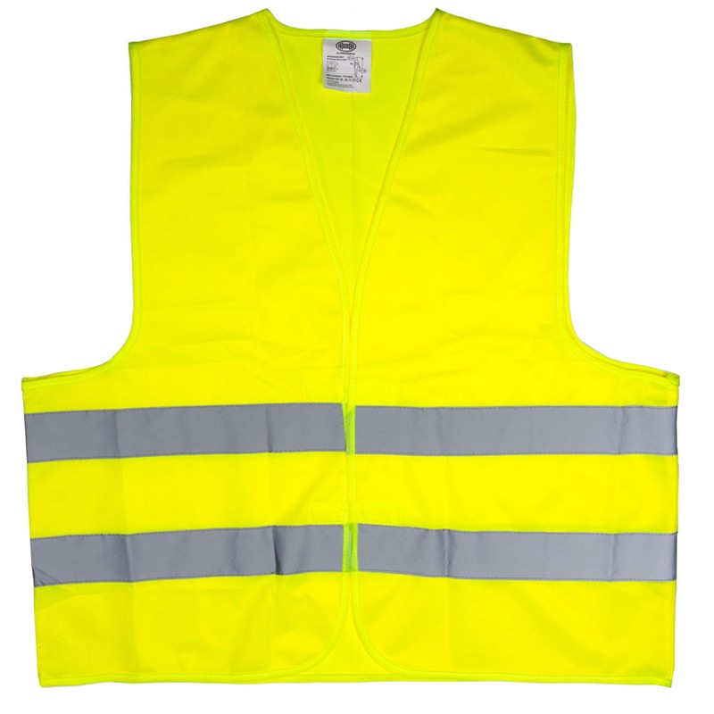 HEYNER® High Visibility Vest Set of 2 with Certificate Yellow