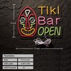 Roouneon Tiki Bar Open Neon Sign for Wall Décor with