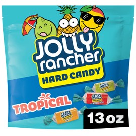 JOLLY RANCHER Assorted Tropical Fruit Flavored Hard Candy Resealable Bag, 13 Oz