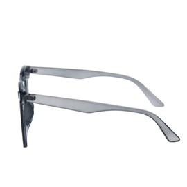 Classic Round Sunglasses for Women Men Retro Vintage Shades Large Plastic Frame Sunnies Transparent Gray