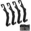 4 Piezas, Ajustable, Ganchos para Reposacabezas de Asiento de Coche,