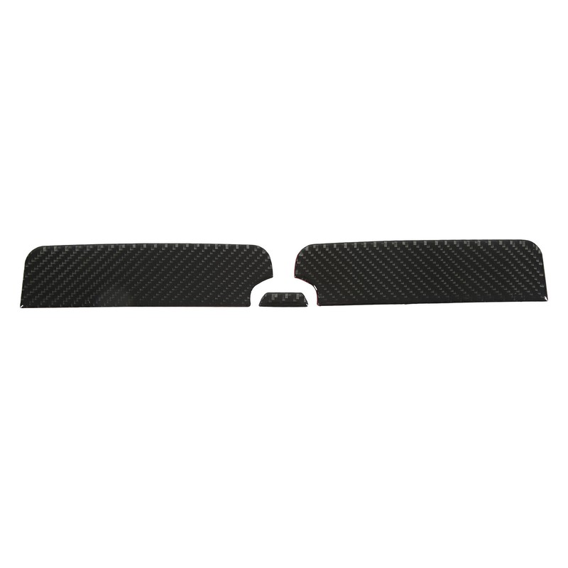 Rear Armrest Box Panel Trim Real Carbon Fiber Decoration Replacement