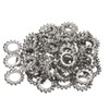 100Pcs 304 Stainless Steel External Tooth Star Lock Washers(M8)