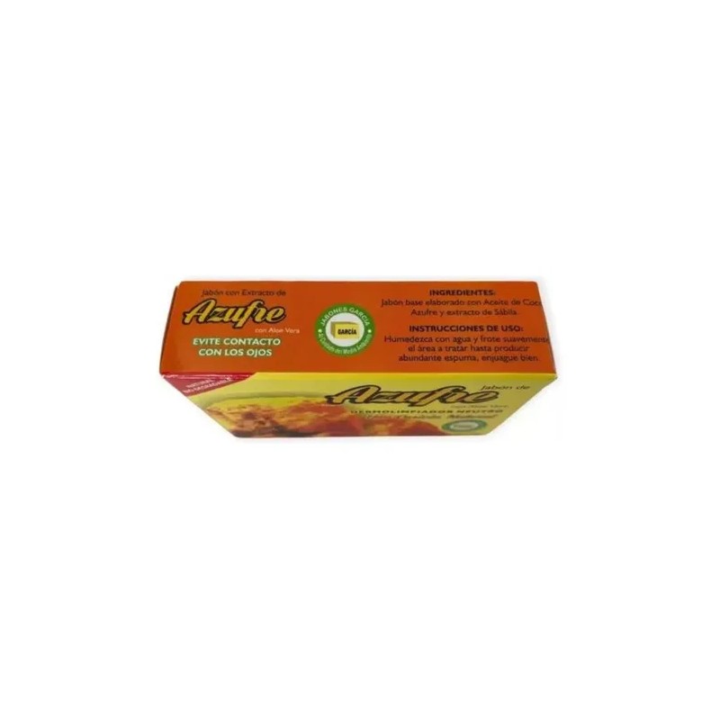 Jabón García Azufre Aloe Vera 125g Ecológico Biodegradable