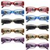 LUR Tiger Patterned Temples Reading Glasses for Women 10 Pack