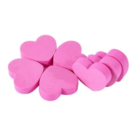 40 Pcs Mini Heart Nail Files Double Sided Nail Buffers Finger Nail Polishing Block Fingernail Sanding Sponge Natural Acrylic Nail Shaper File Manicure Tools