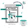 Coco's Chalky Powder Paint Additive, Non-Toxic, 4 Recipe Types, Quart