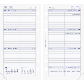 BRUNNEN Filius Weekly Calendar (2025), 2 Pages = 1 Week, 93 × 172 mm, 144 Pages