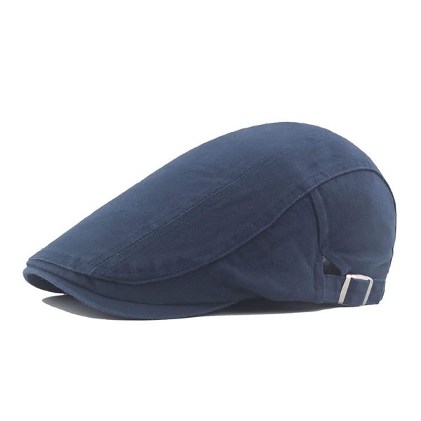 Quanhaigou - Gorro de algodón plano para hombre, diseño de