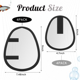 Foilswirl 8 Pack Fishing Lure Wraps PVC Bait Gloves Fishing Cover Bait Hook Covers Lure Guard to Keep Fishermen Safe for Rod, Two Sizes(Black)