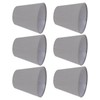 6 Pcs Cloth Lamp Shade Good Light Transmission E14 Candle