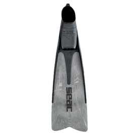 SEAC P-0710024206506A_EO Talent Italian Design Long Blade Fin for Spearfishing and Freediving Fins, Grey Camo - 47/48, 12.5-13.5