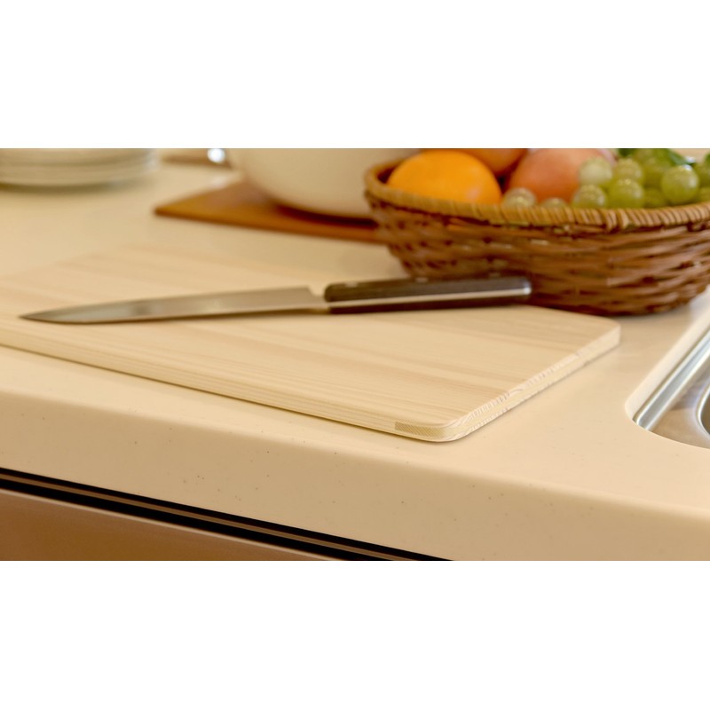umezawa Domestic East Dark Japanese Cypress thin cutting board, approx.
