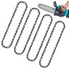 4 Mini Chainsaw Chains, Universal Chain for Mini Chainsaws, 6