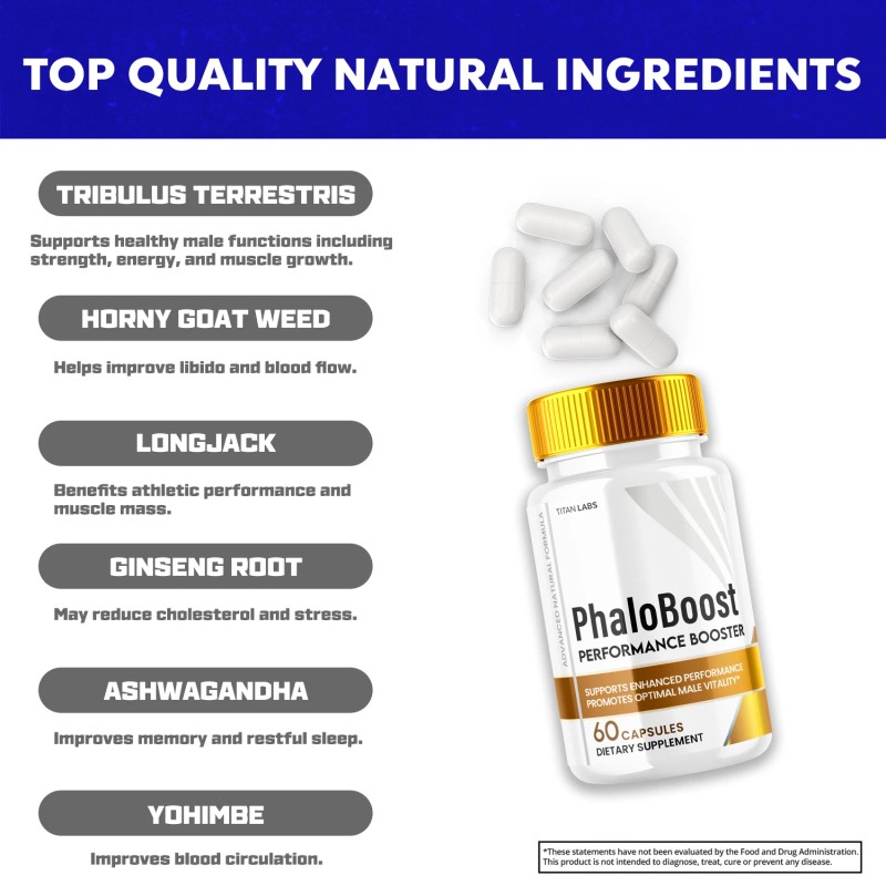 Titan Labs Phaloboost - Premium Capsules for Men’s Vitality and