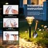 PATIOPIA Solar Pathway Lights Garden Decor for Yard, Solar Garden