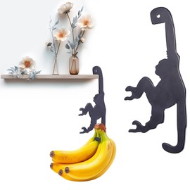 Banana Hanger for Cabinet - Cartoon Banana Hook Under Cabinet with Innovative Ethylene Management for Prolonged Freshness