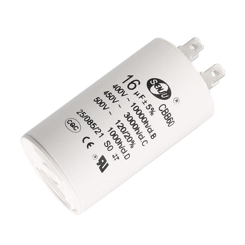QUARKZMAN 16uF 450V AC 50/60Hz CBB60 Capacitor x 1 Cylinder