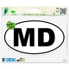 Maryland MD White State Oval Vinyl Car Bumper Window Sticker