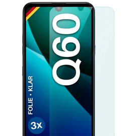 moex FlexProtect Screen Protector Compatible with LG Q60 Screen Protector Only 0.2 mm Thin, HD Ultra Clear and Extra Scratch-Resistant - Pack of 3