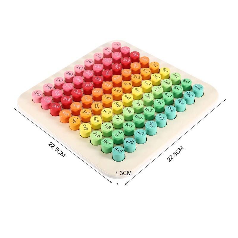 Multiplication Table Mathematics Educational Wooden Teaching Toys for Children