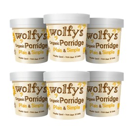 Wolfys Wolfy's Organic Plain & Simple Porridge Pot (60g) (Packof 6)