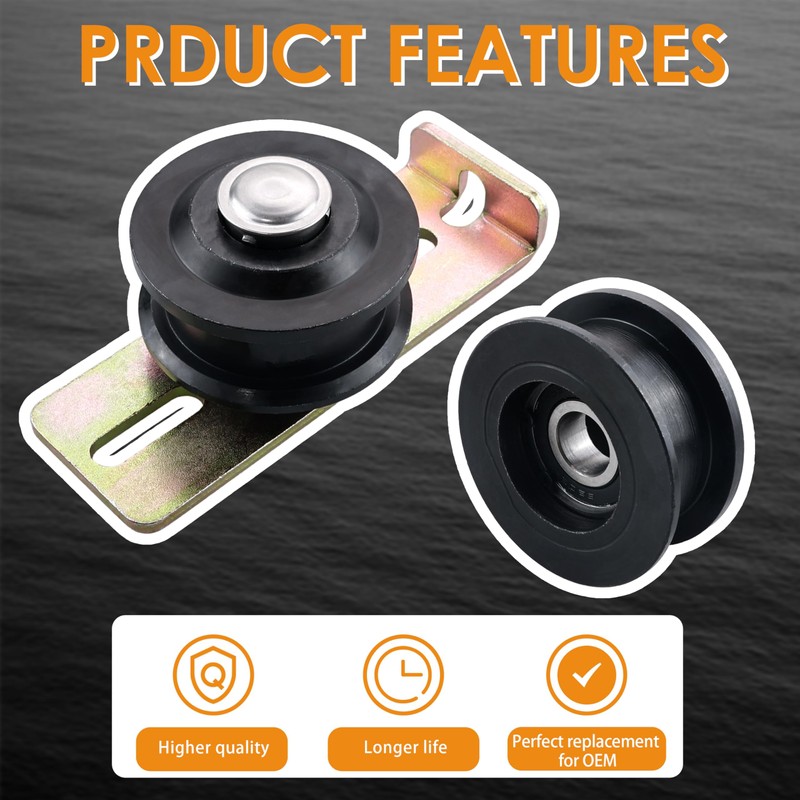 126-7890 Pulleys and Idler Leather Belt Kit Compatible with Toro