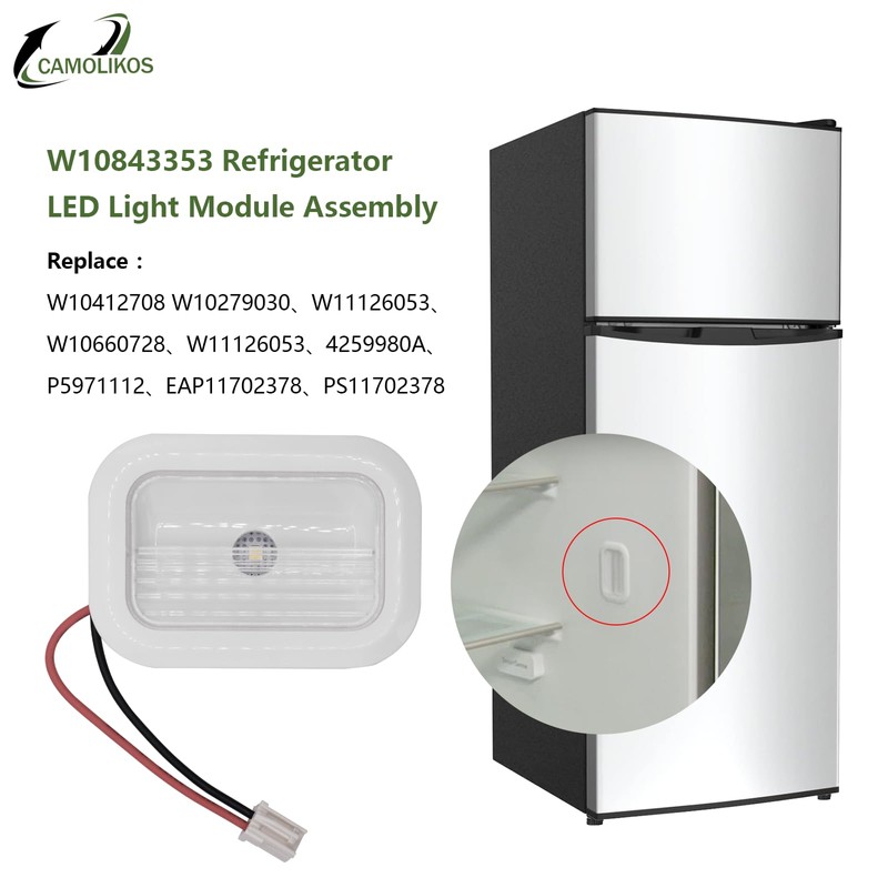 3 Pack W10843353 W11205083 W10695459 Light Bulb Compatible with Whirlpool