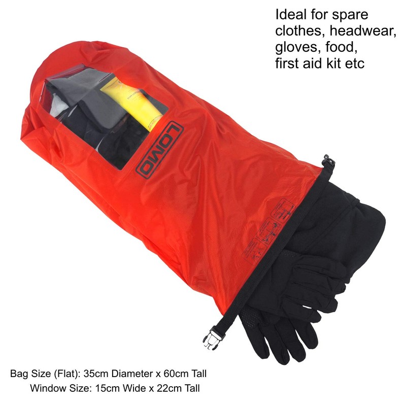 Lomo Lightweight 20L Drybag Rucksack Liner With Transparent Viewing Window