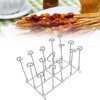 Fryer Skewer Stand Uniform Cooking Rust Resistance Stainless Steel Vertical