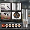 YISUN Electric Salt and Pepper Grinder Set, Stainless Steel Automatic