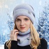LOLO Gorros para Frio Mujer, Gorro y Bufanda Mujer, Tejido