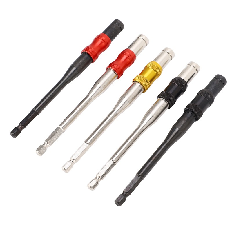 5Pcs Drill Bit Extension 1/4in Hex Shank Magnetic Screwdriver Bit