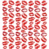 Bright Watermelon Red Lip Prints Tattoos Temporary Face Tattoo Sticker