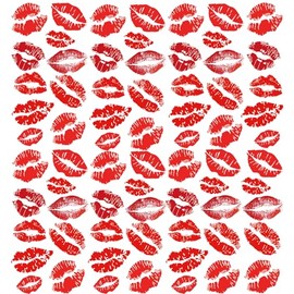 Bright Watermelon Red Lip Prints Tattoos Temporary Face Tattoo Sticker