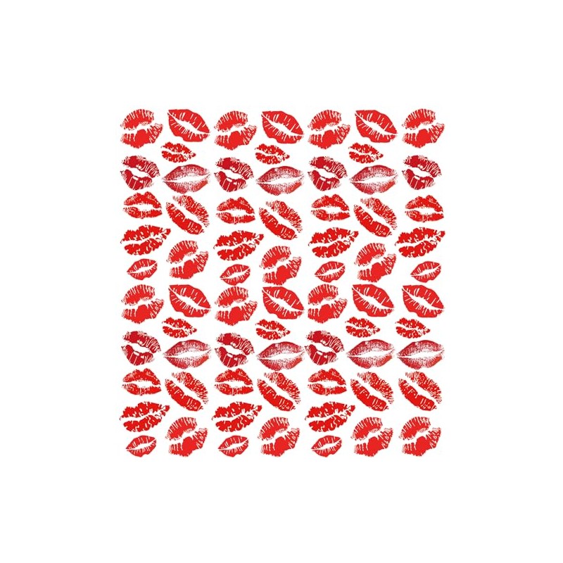 Bright Watermelon Red Lip Prints Tattoos Temporary Face Tattoo Sticker