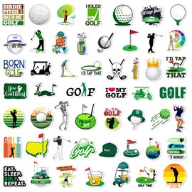 50PCS Golf Stickers for Water Bottles,Waterproof Vinyl Sport Stickers Pack, Gifts for Teen Girls Team Players Coach (Golf)