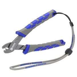 Booms Fishing Crimping Pliers Tool: 6.5in Crimper for Single Barrel - XW41 Durable Ergonomic Tool for Freshwater and Saltwater Anglers