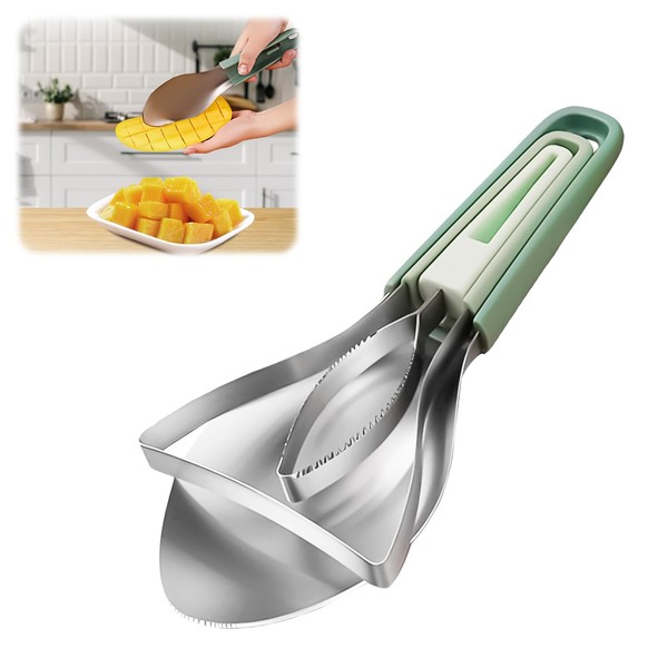 Mesenymm 3-in-1 Mango Slicer Peeler, Peeler and Pit Remover Tool,