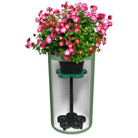 Lift Kit Planter Insert Tall Column Plant Riser Fill Bottom of Tall Flower Pots and Large Plant Containers | Indoor and Outdoor (11-17" Rise, 10" Base, 10" Top)