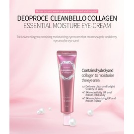 Deoproce Cleanbello Collagen Essential Moisture Eye Cream 40ml – Korean Skincare for Fine Lines, Puffiness, and Dryness – Anti-Aging, Hydrating & Firming Eye Treatment