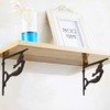 BRASSTAR Rustic Cast Iron Nautical Mermaid Shelf Brackets Wrought Iron